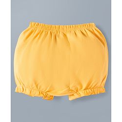 Babyhug Disney Lycra Knit Bloomers with Marie Graphic Pack of 3 - White Red & Yellow