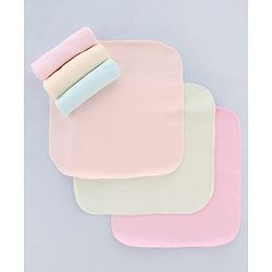 Babyhug Terry Knit Hand & Face  Towel Pack Of 6 L 24 x B 24 cm - Multicolour