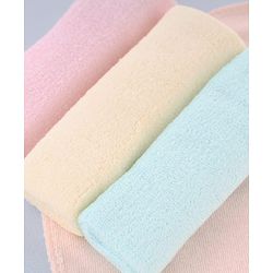 Babyhug Terry Knit Hand & Face  Towel Pack Of 6 L 24 x B 24 cm - Multicolour