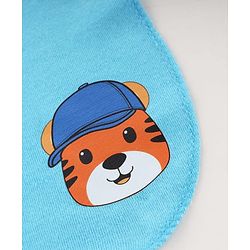 Babyhug Terry Knit Hand & Face Towel With Tiger Print Pack Of 6 L 24 x B 24 cm- Multicolour