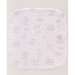 Babyhug Terry Knit Hand & Face Towel Set With Animal Design Pack Of 6 L 24 x B 24 cm - Multicolour