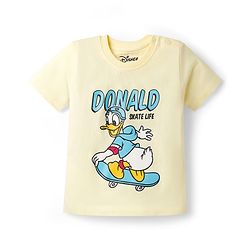 Babyhug Disney 100% Cotton Knit Half Sleeves T-Shirts With Mickey & Friends Graphic Pack of 2 - Multicolour