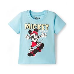 Babyhug Disney 100% Cotton Knit Half Sleeves T-Shirts With Mickey & Friends Graphic Pack of 2 - Multicolour