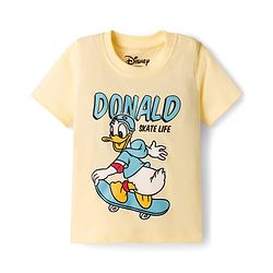 Babyhug Disney 100% Cotton Knit Half Sleeves T-Shirts With Mickey & Friends Graphic Pack of 2 - Multicolour