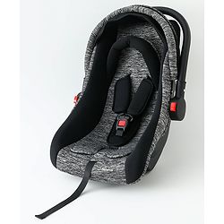 Babyhug Cloud Cradle 3-in-1 Baby Carry Cot  Black| Rocker & Baby Seat| Safety Harness| Adjustable Canopy| Lightweight Portable Design| Removable & Washable Cover| 015 Months