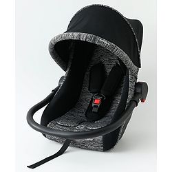 Babyhug Cloud Cradle 3-in-1 Baby Carry Cot  Black| Rocker & Baby Seat| Safety Harness| Adjustable Canopy| Lightweight Portable Design| Removable & Washable Cover| 015 Months