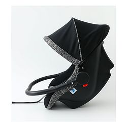 Babyhug Cloud Cradle 3-in-1 Baby Carry Cot  Black| Rocker & Baby Seat| Safety Harness| Adjustable Canopy| Lightweight Portable Design| Removable & Washable Cover| 015 Months