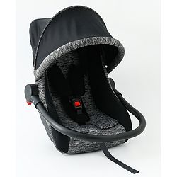 Babyhug Cloud Cradle 3-in-1 Baby Carry Cot  Black| Rocker & Baby Seat| Safety Harness| Adjustable Canopy| Lightweight Portable Design| Removable & Washable Cover| 015 Months
