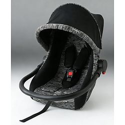 Babyhug Cloud Cradle 3-in-1 Baby Carry Cot  Black| Rocker & Baby Seat| Safety Harness| Adjustable Canopy| Lightweight Portable Design| Removable & Washable Cover| 015 Months