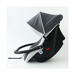 Babyhug Cloud Cradle 3-in-1 Baby Carry Cot  White Grey| Rocker & Baby Seat| Safety Harness| Adjustable Canopy| Lightweight Portable Design| Removable & Washable Cover| 015 Months