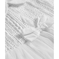 Babyhug 100% Cotton Woven Sleeveless Embroidered Frock With Headband - White