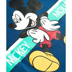 Babyhug Disney Single Jersey Knit Half Sleeves T-Shirt & Shorts Night Suit With Mickey Mouse Graphics - Navy Blue