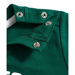 Babyhug Disney Single Jersey Knit Half Sleeves T-Shirt & Shorts Night Suit With Pluto Graphics - Green