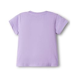 Babyhug Disney Single Jersey Knit Half Sleeves T-Shirt & Shorts Night Suit With Minnie Mouse Graphics - Lavender
