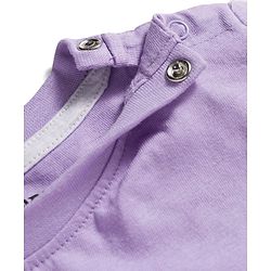 Babyhug Disney Single Jersey Knit Half Sleeves T-Shirt & Shorts Night Suit With Minnie Mouse Graphics - Lavender