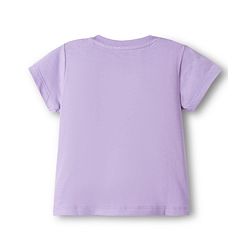 Babyhug Disney Single Jersey Knit Half Sleeves T-Shirt & Shorts Night Suit With Minnie Mouse Graphics - Lavender