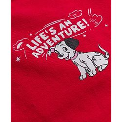 Babyhug Disney Single Jersey Knit Half Sleeves T-Shirt & Shorts Co-ord Night Suit With 101 Dalmatians Graphics - Red