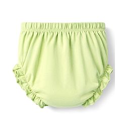 Babyhug Single Jersey Knit Sleeveless Tie-Knot Frock & Bloomer - Green