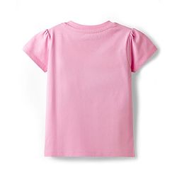 Babyhug Disney Single Jersey Knit Half Sleeves T-Shirt & Shorts Night Suit With Minnie Mouse Print - Pink