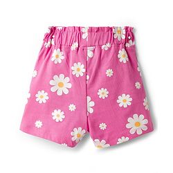 Babyhug Disney Single Jersey Knit Half Sleeves T-Shirt & Shorts Night Suit With Minnie Mouse Print - Pink