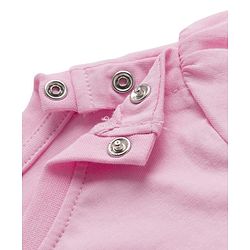Babyhug Disney Single Jersey Knit Half Sleeves T-Shirt & Shorts Night Suit With Minnie Mouse Print - Pink
