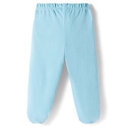 Babyhug Interlock Knit Footed Vehicle Printed Bootie Leggings Pack of 3 - Blue Navy & White