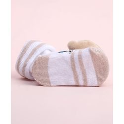Cute Walk by Babyhug Sock Shoes With Vehicle Design & Animal Applique - Multicolour