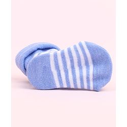 Cute Walk by Babyhug Sock Shoes With Stripes & Football Applique - Multicolour