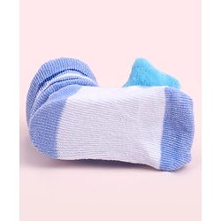 Cute Walk by Babyhug Sock Shoes With Star Applique & Stripes - Multicolour
