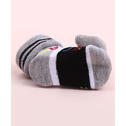 Cute Walk by Babyhug Sock Shoes With Animal Applique & Numbers Design - Multicolour