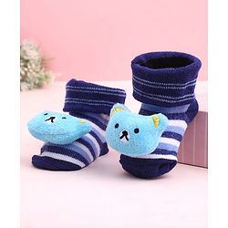 Cute Walk by Babyhug Socks Shoes With Animal Applique - Multicolor