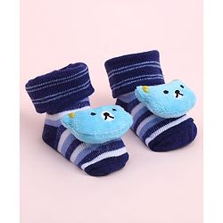 Cute Walk by Babyhug Socks Shoes With Animal Applique - Multicolor