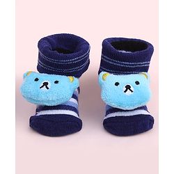 Cute Walk by Babyhug Socks Shoes With Animal Applique - Multicolor