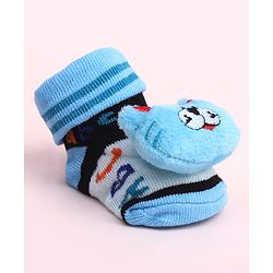 Cute Walk by Babyhug Socks Shoes With Animal Applique - Multicolor