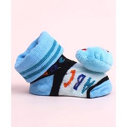 Cute Walk by Babyhug Socks Shoes With Animal Applique - Multicolor