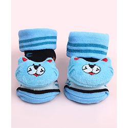 Cute Walk by Babyhug Socks Shoes With Animal Applique - Multicolor
