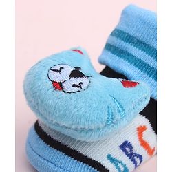 Cute Walk by Babyhug Socks Shoes With Animal Applique - Multicolor