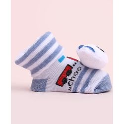 Cute Walk by Babyhug Socks Shoes With Animal Applique - Multicolor