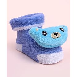 Cute Walk by Babyhug Socks Shoes With Animal Applique - Multicolor