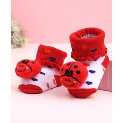 Cute Walk by Babyhug Socks Shoes With Animal Applique - Multicolor