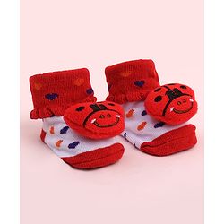 Cute Walk by Babyhug Socks Shoes With Animal Applique - Multicolor