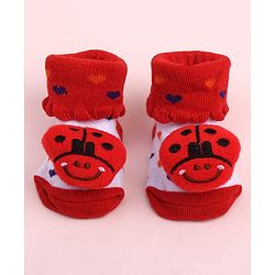 Cute Walk by Babyhug Socks Shoes With Animal Applique - Multicolor