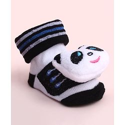 Cute Walk by Babyhug Socks Shoes With Animal Applique - Multicolor