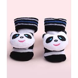 Cute Walk by Babyhug Socks Shoes With Animal Applique - Multicolor