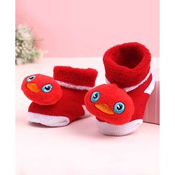 Cute Walk by Babyhug Socks Shoes With Bird Applique - Multicolor