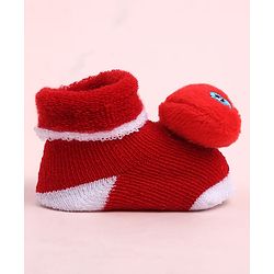 Cute Walk by Babyhug Socks Shoes With Bird Applique - Multicolor