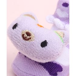 Cute Walk by Babyhug Socks Shoes With Animal Applique - Multicolor