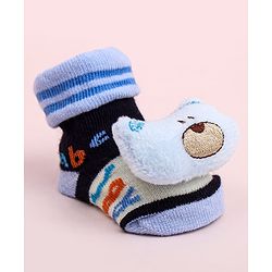 Cute Walk by Babyhug Socks Shoes With Animal Applique - Multicolor