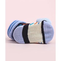 Cute Walk by Babyhug Socks Shoes With Animal Applique - Multicolor