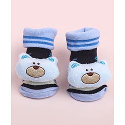 Cute Walk by Babyhug Socks Shoes With Animal Applique - Multicolor